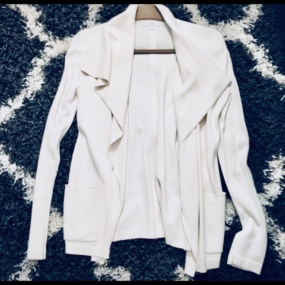 NWOT GAP Cream Waterfall Knit Jacket